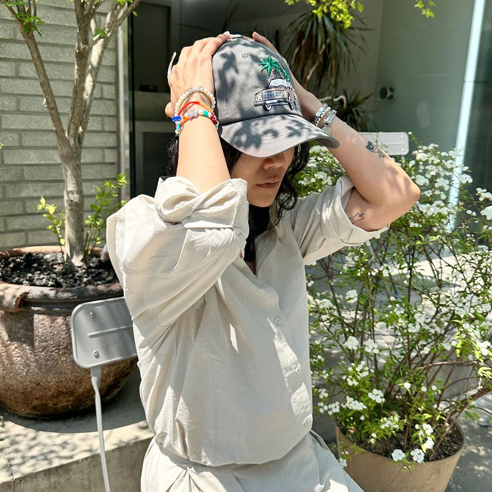 Aendeussiyu Car Embroidery Ball Cap-Grey Jcp0010