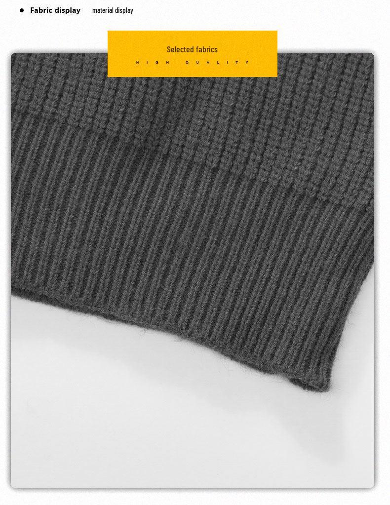 Half-Zip Stand-Collar Sweater for Boys: Autumn/Winter Style for Teens - Knit Base Layer Fashion