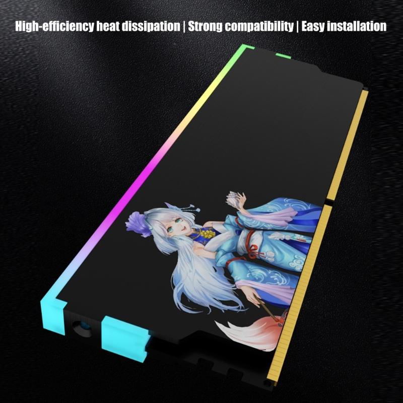 High Performances Metal RAMs Coolers With ARGB Lighting For Gaming PC DDR5 DDR4 DDR3 DDR2 Memory Module