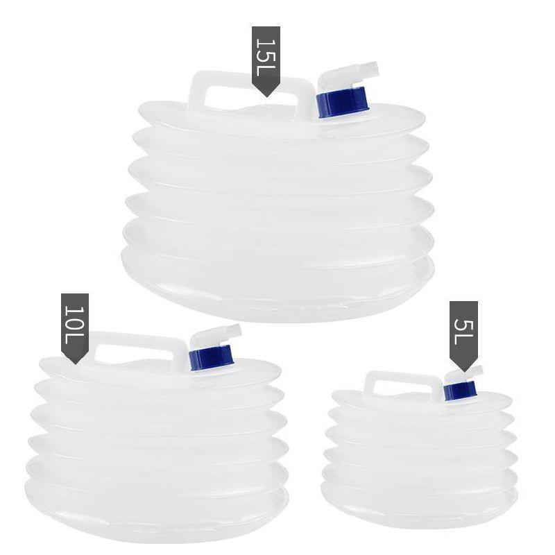 Modern Minimalist Portable Folding Water Bag For Car Use Acrylic Pe 5l 10l 15l