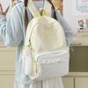Schoolbag Japanese ins High-value girls backpack Large capacity backpack Lace lace plaid Junior high school student schoolbag