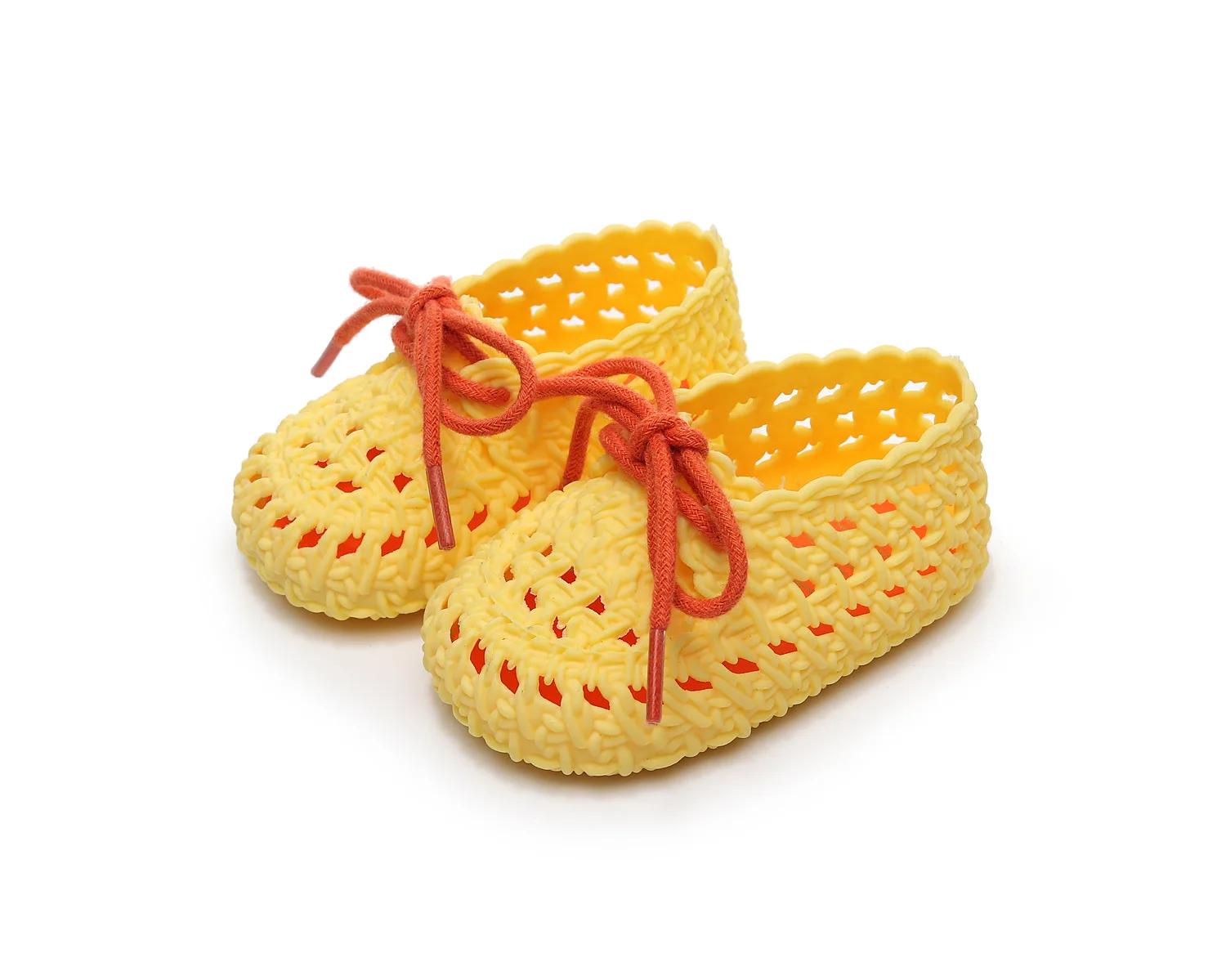 

Мягкие детские туфли First Walkers, модная плетеная обувь для девочек, стираемая модная обувь для мальчиков, простая детская повседневная обувь Zapatos Bebé 17insole10cm жёлтый