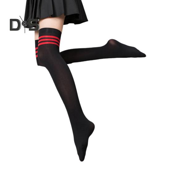 

1 пара женских зимних носков выше колена с высокой трубой, противоскользящие, эластичные, однотонные, сохраняют тепло, меняют форму ноги, для повседневных школьных свиданий, чулки 55cm D