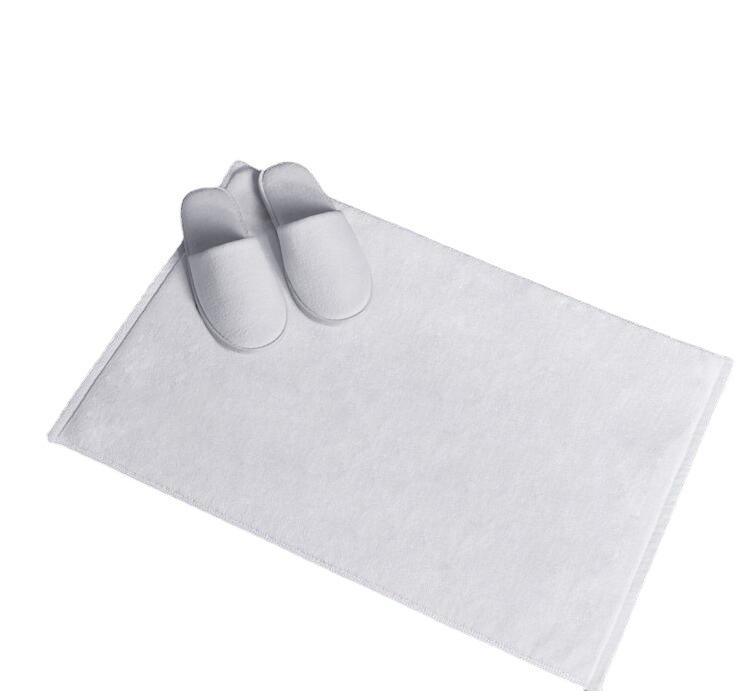 Luxury Star Hotel Cotton Floor Mat - Thick, Non-slip, Machine Washable Bathroom Rug