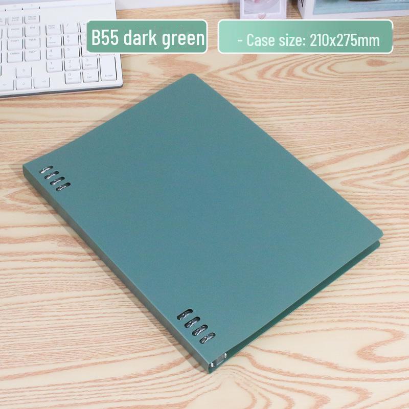 New Gradient B5 Loose-Leaf Notebook with Smooth Pull-Out Cover