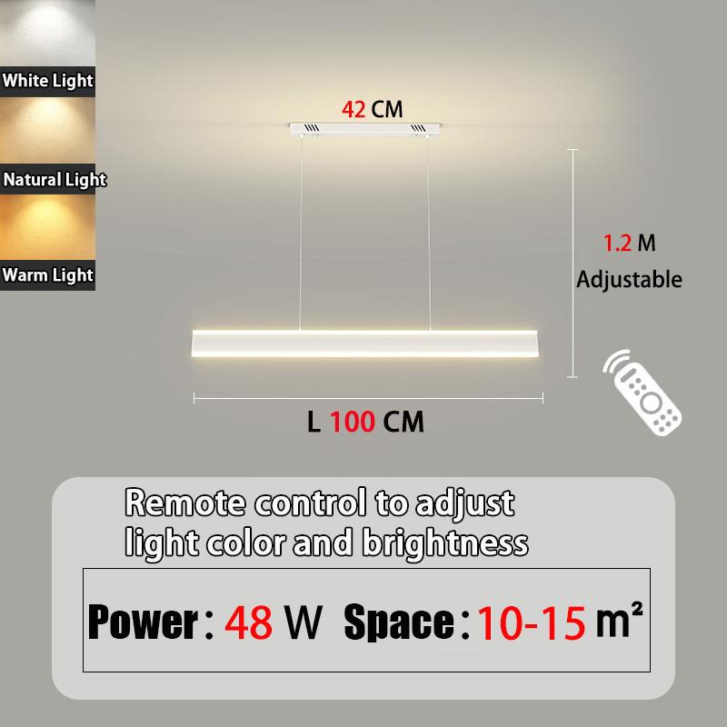 NEW Living Room Minimalist LED Ceiling Light 3 Lighting Modes Stair Corridor Up And Down Luminous Chandelier
