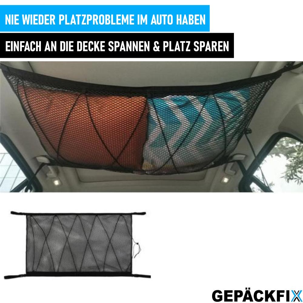 GELÄCKFIX Car Roof Net Bag Ceiling Luggage Storage Organizer