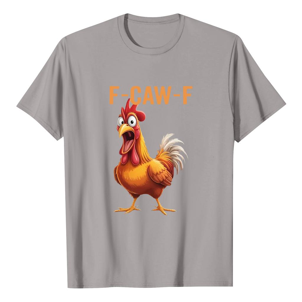 F-CAW-F Women's Casual Letter Print Short-sleeved Top T-shirt