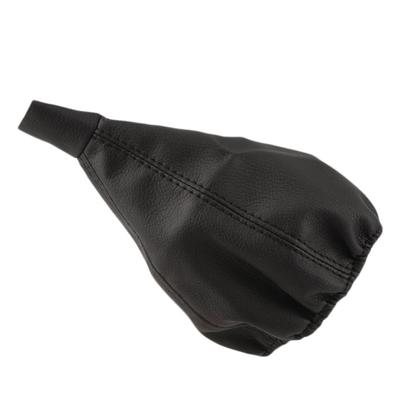 Universal Gear Head Dust Cover Faux Leather Vehicle Shift Collar Knob Boot