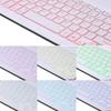 A07BS Ultra Thin Detachable Bluetooth-compatible Keyboard Leather Case with Pen Slot and Backlit Com