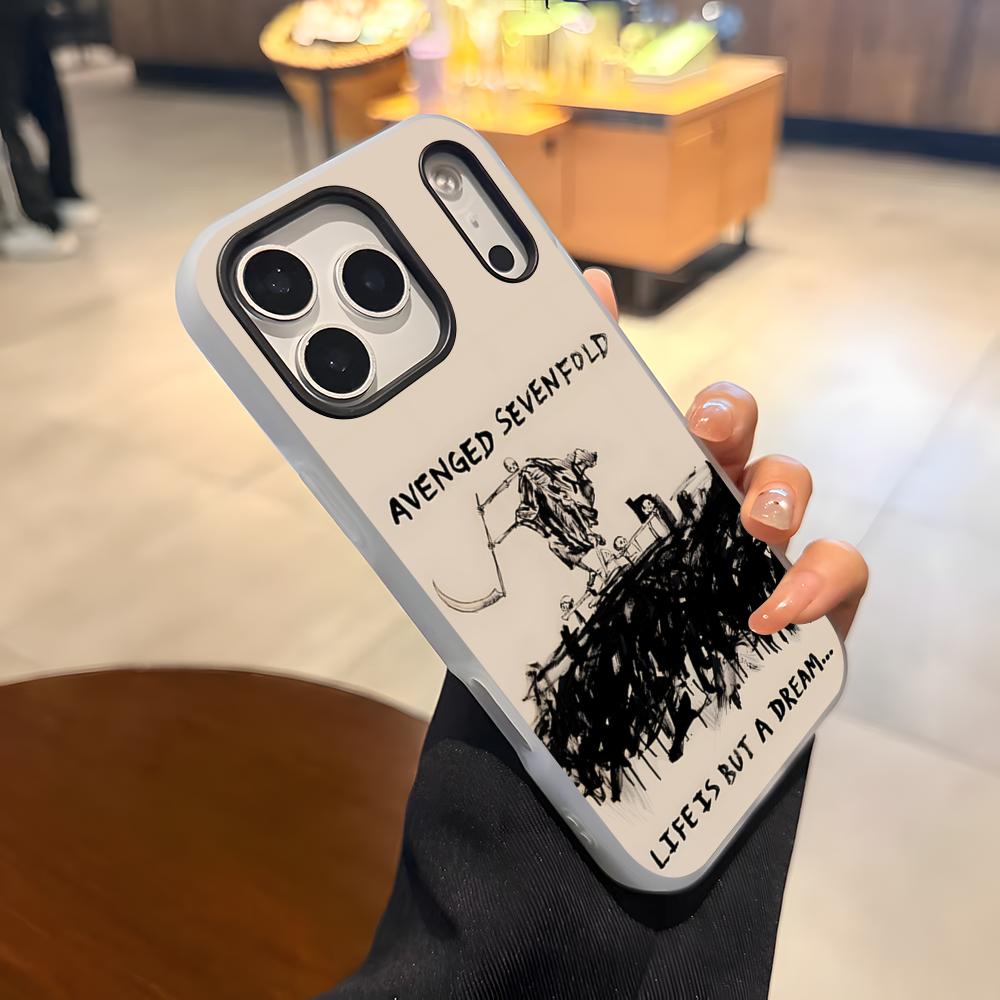 A-Avenged Sevenfold Phone Case For IPhone 17 Air 16 E 15 14 Plus 13 12 11 Pro Max Jelly 2 In 1 Protective Case