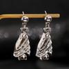 Gothic Style Halloween Upside-Down Bat Earring Stud Zinc Zinc Alloy Inverted Bat Earring Stud  Women