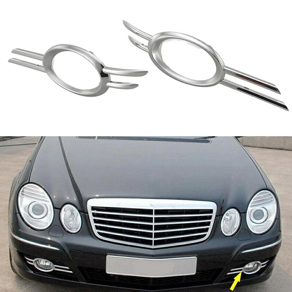 Pair Front Bumper Fog Lamp Grille