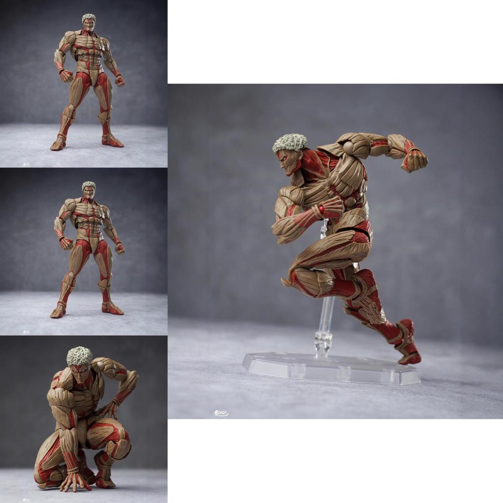 Attack On Titan The Armored Titan Pvc Model Ornament With Movable Joints For Collectors