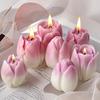 3D Tulip Flower Bud Silicone Mold for Aromatherapy Candles Handmade Soap Gypsum Resin DIY Chocolate Baking Flower Shaped Kitchen