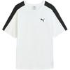 T7 T Shirts Men's White Crew Neck Moderate Straight Fit 634786-02