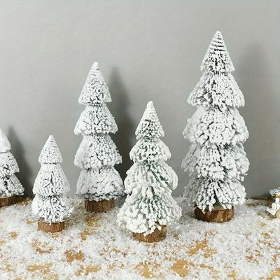 Mini jõulupuu ehted Lumine mänd Jõulukaunistused koju Lauale Jõulud Kingitus DIY käsitöö