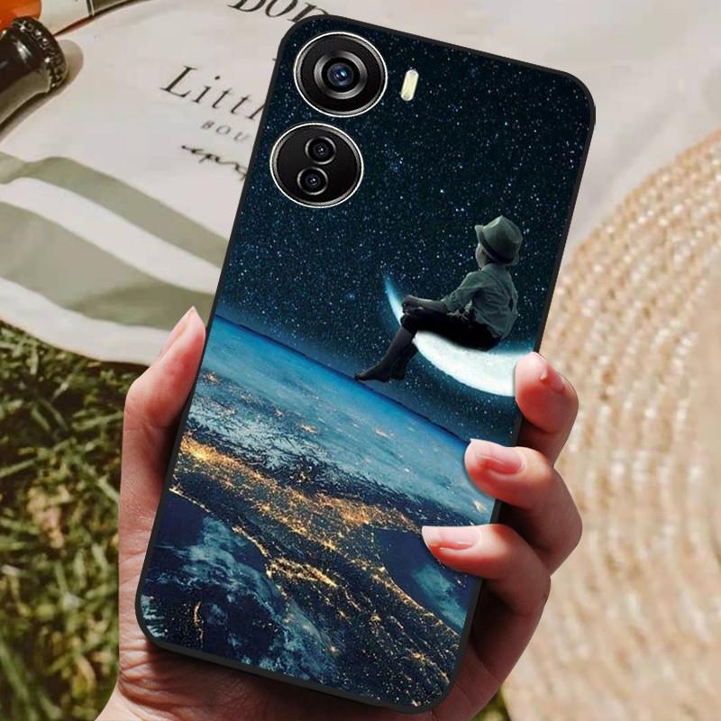 For ZTE Nubia Neo 5G Case 8150N Black Silicone TPU Soft Phone Cover for Coque Nubia Neo 5G Protective Back Shells Cute Fundas