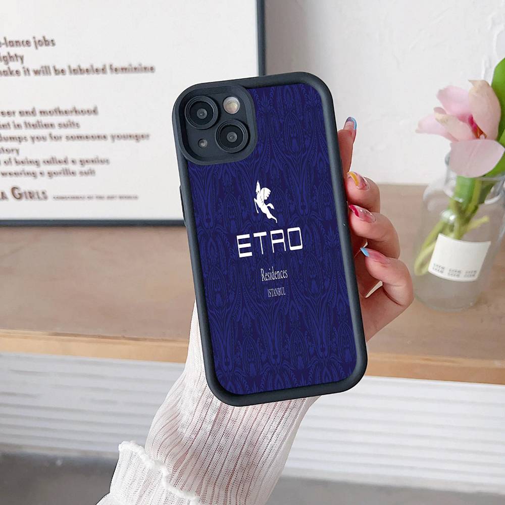 

Classic Design E-Etro Phone Case For IPhone 11 12 13 16 15 17 14 Pro Max Soft Funda Silicone Cover iPhone 17 Pro