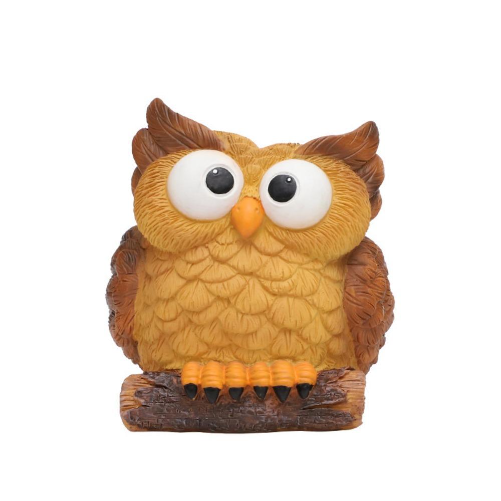 Cute Owl Planter Cartoon Animal Vase Creative Pen Container  Dried Flower