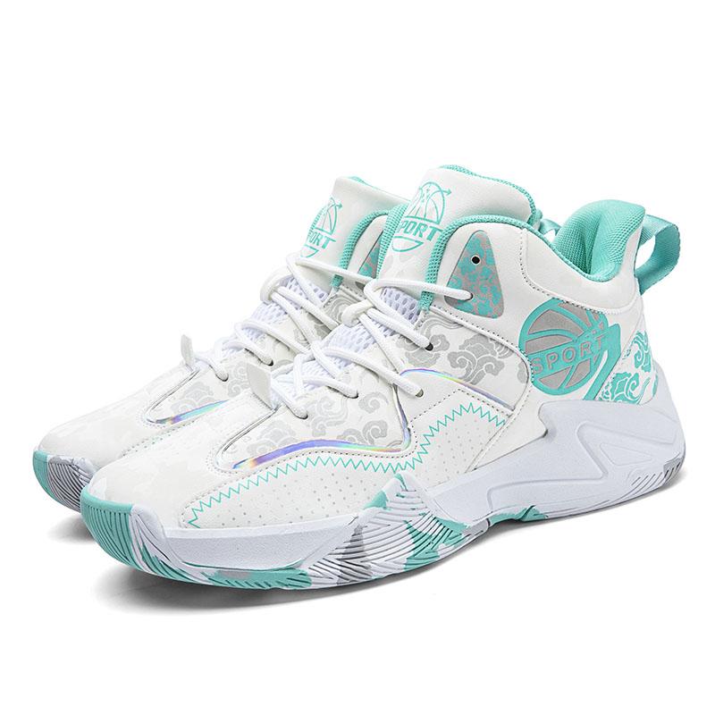 

новые высокие спортивные кроссовки повседневные студенческие боевые баскетбольные модные туфли противоскользящая износостойкая кожа мужские туфли 45