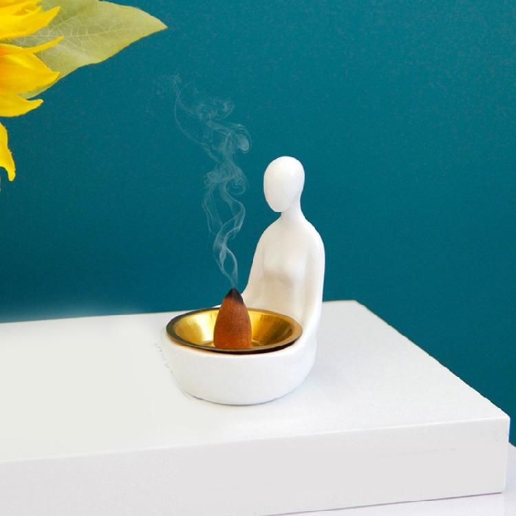Resin Incenses Burners Featurings Abstract Figures To Complements Various Homes Styles Promote Serenities Unique Designs
