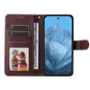 For Google Pixel 10 Pro/Pixel 10/Pixel 9/Pixel 9 Pro Leather Case 3 Card Slots Stand View Phone Cover Calf Texture