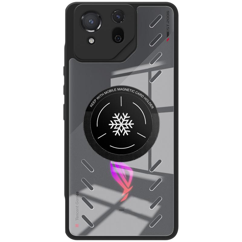 IMAK UX-9A Series for Asus ROG Phone 8 5G/Phone 8 Pro 5G Case Heat Dissipation PC+TPU Clear Phone Shell