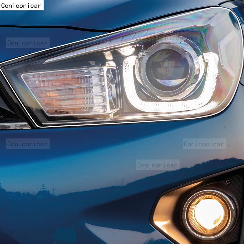 For KIA RIO 2017-2024 2023 Car Headlight Transparent TPU Protective Cover Film Front Light Tint Change Color Sticker