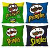 Bearded P-Pringles Pillow Case Anti-dustmite Pillowcase Invisible zipper silky short plush Sofa cushion cover
