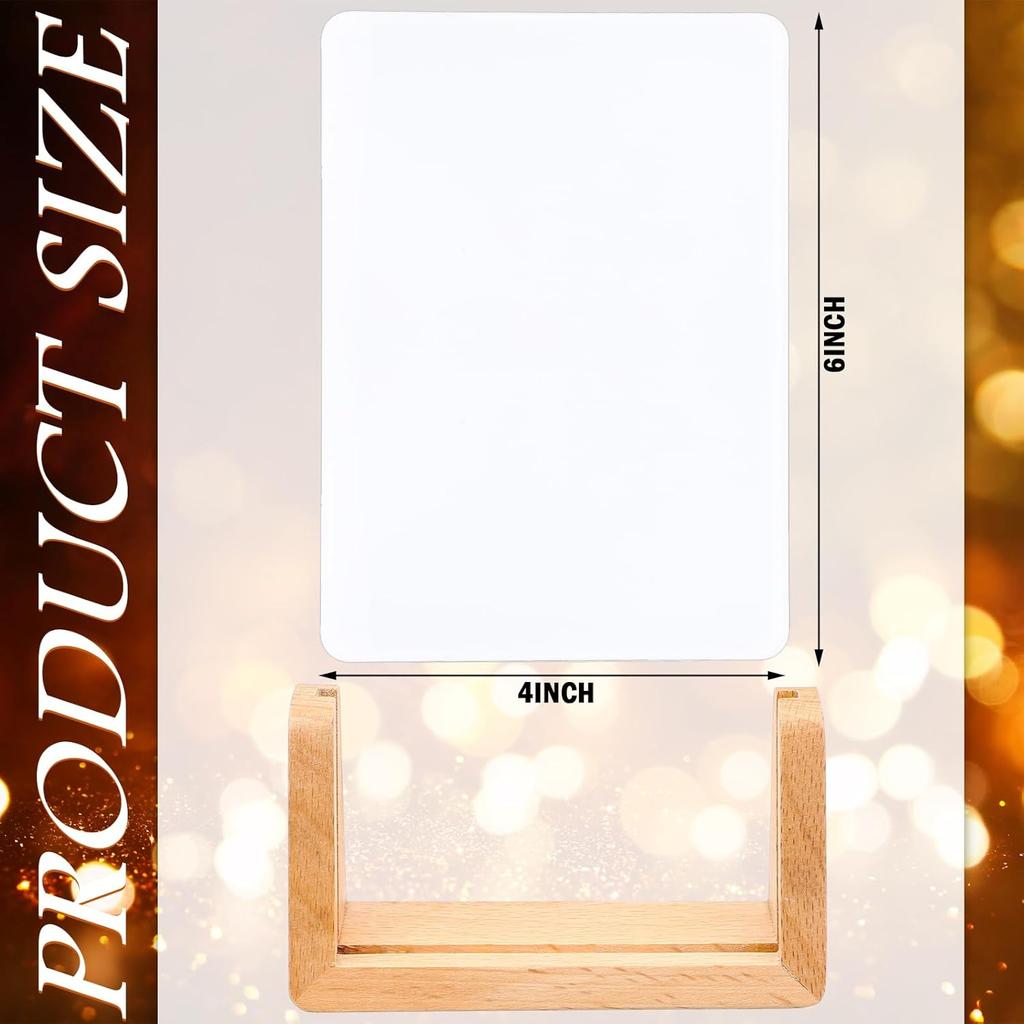 6 Pcs Valentine's Day Gifts Night Light Sublimation Acrylic Photo Frames Blanks LED Night Lights Picture Frames for Valentine Wedding Heat Press