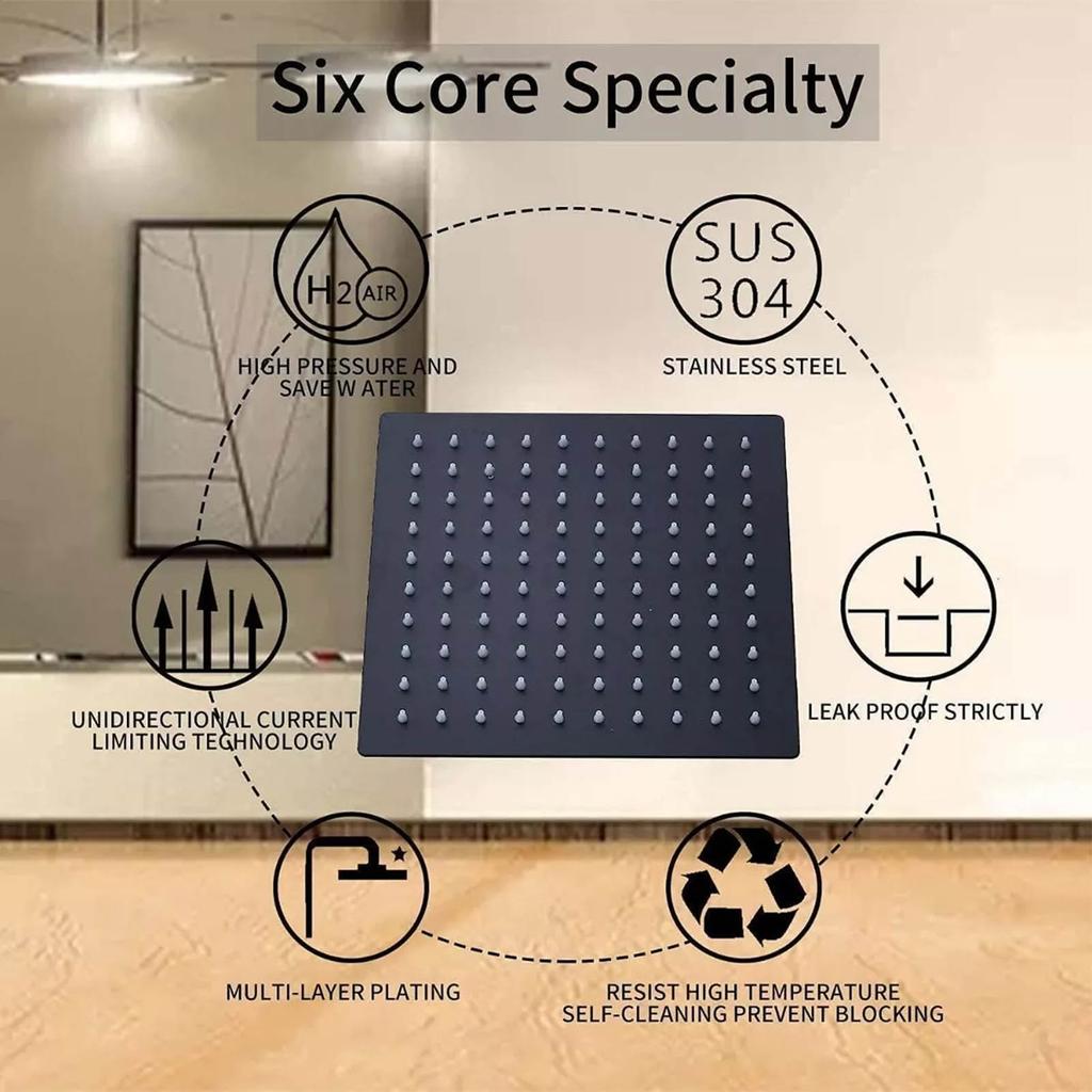 Rain Shower Kit Rain Shower Kit  Single Handle In Wall Waterfall Shower  Kit for Bathroom Home Black Shower Faucet Set