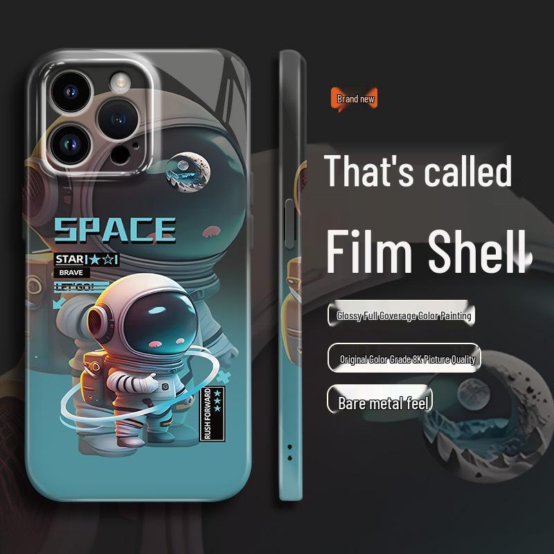 Astronaut iPhone Case: Compatible with iPhone 13-17, Anti-Fall, Soft Protective Cover 7 Plus
