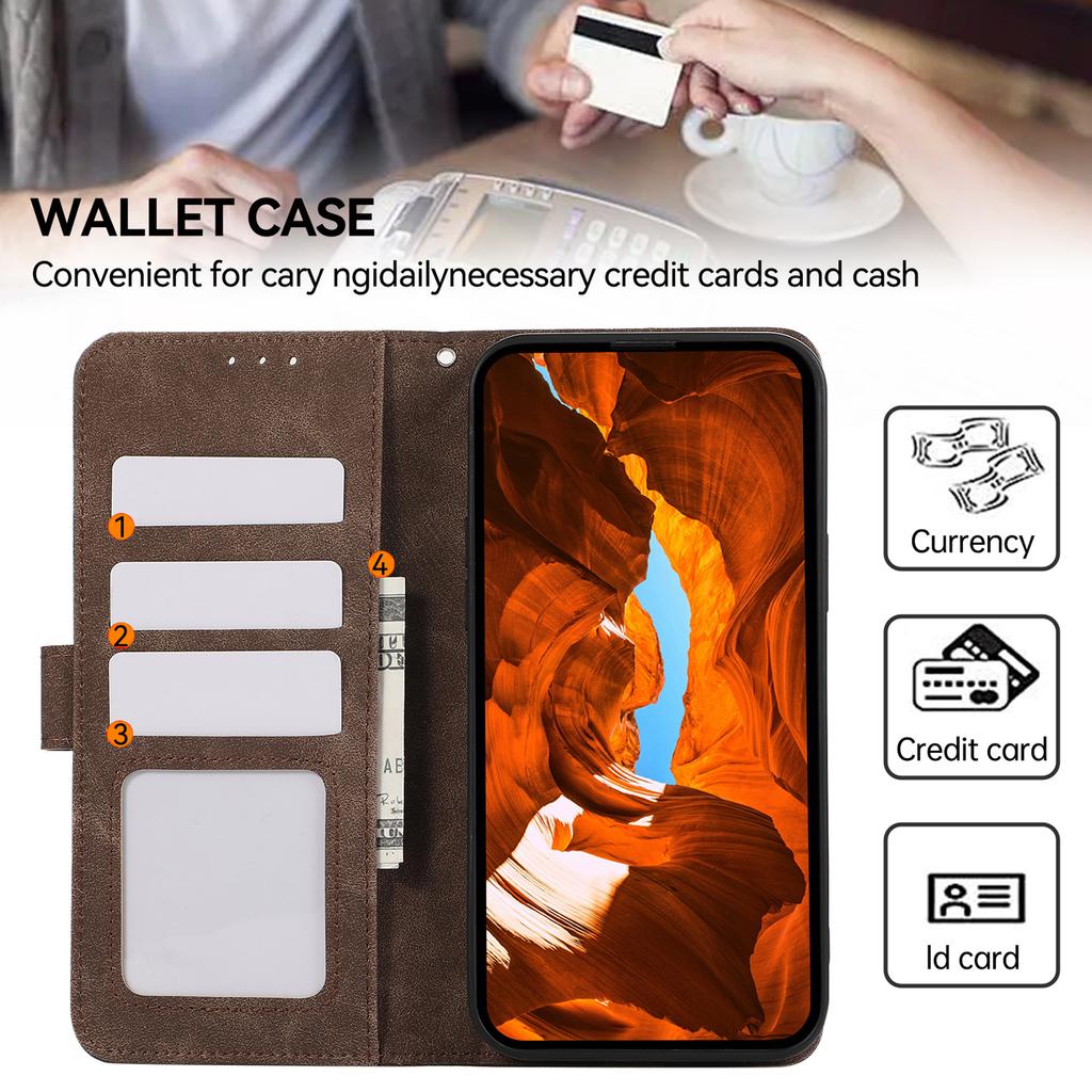 ABEEL For Xiaomi Poco C75 4G/Redmi 14R 5G/14C 4G Case Color Splicing Leather Flip Phone Cover RFID Blocking