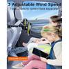 Battery Fan for Car Backseat - Rechargeable Car Fan for Backseat Kids Dogs [Comes with Car Charger&USB C Cable] 360 Rotatable Separate Control Car