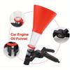 Embudo para Aceite de Motor de Coche Diseño Antifugas Herramientas Embudo para Añadir Combustible Universal Ajustable Gasolina Embudo Especial