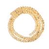 1 Strand 3/4/6/8/10mm Faceted Crystal Beads Brilliant Gold Glass Loose Bead For Jewelry Making DIY Bracelet Necklace Accessories