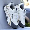 New men's leather waterproof sports casual shoes non-slip soft sole lightweight dad shoes running shoes
