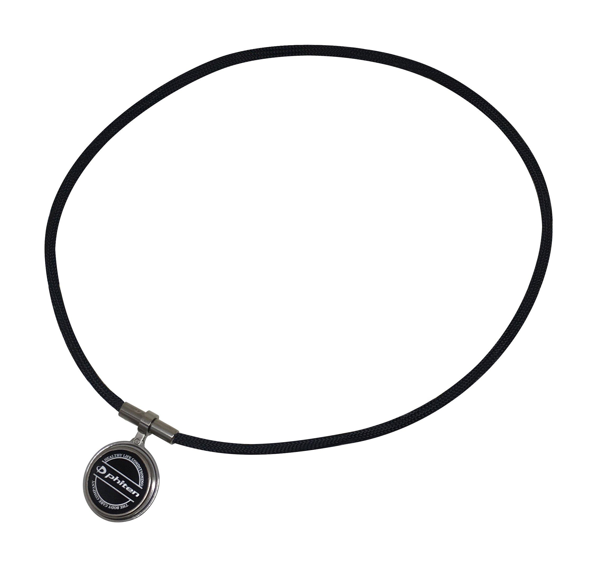 

Намисто Phiten RAKUWA Neck X100 Emblem Marker X Model Чорне 55см чорний