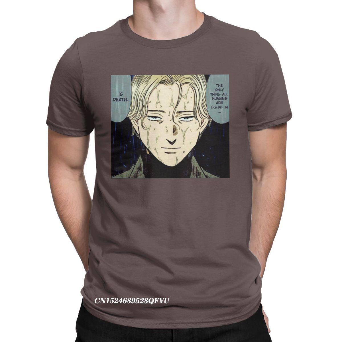 Мужские футболки Monster Johann Naoki Urasawa Крутые хлопковые футболки с круглым воротником Харадзюку Новое поступление Одежда S