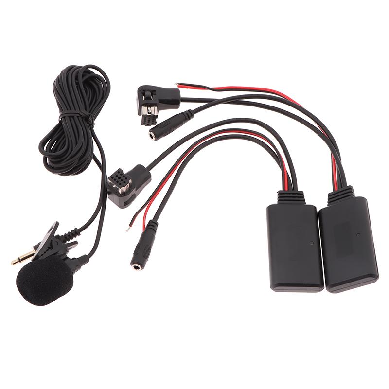 1 szt. Odbiornik Audio Bluetooth do Samochodu + Mikrofon do Radia Ip-Bus 12Pin Adapter Odbiornika Aux Bluetooth 5.0 Adapter Kabla Audio Aux-In