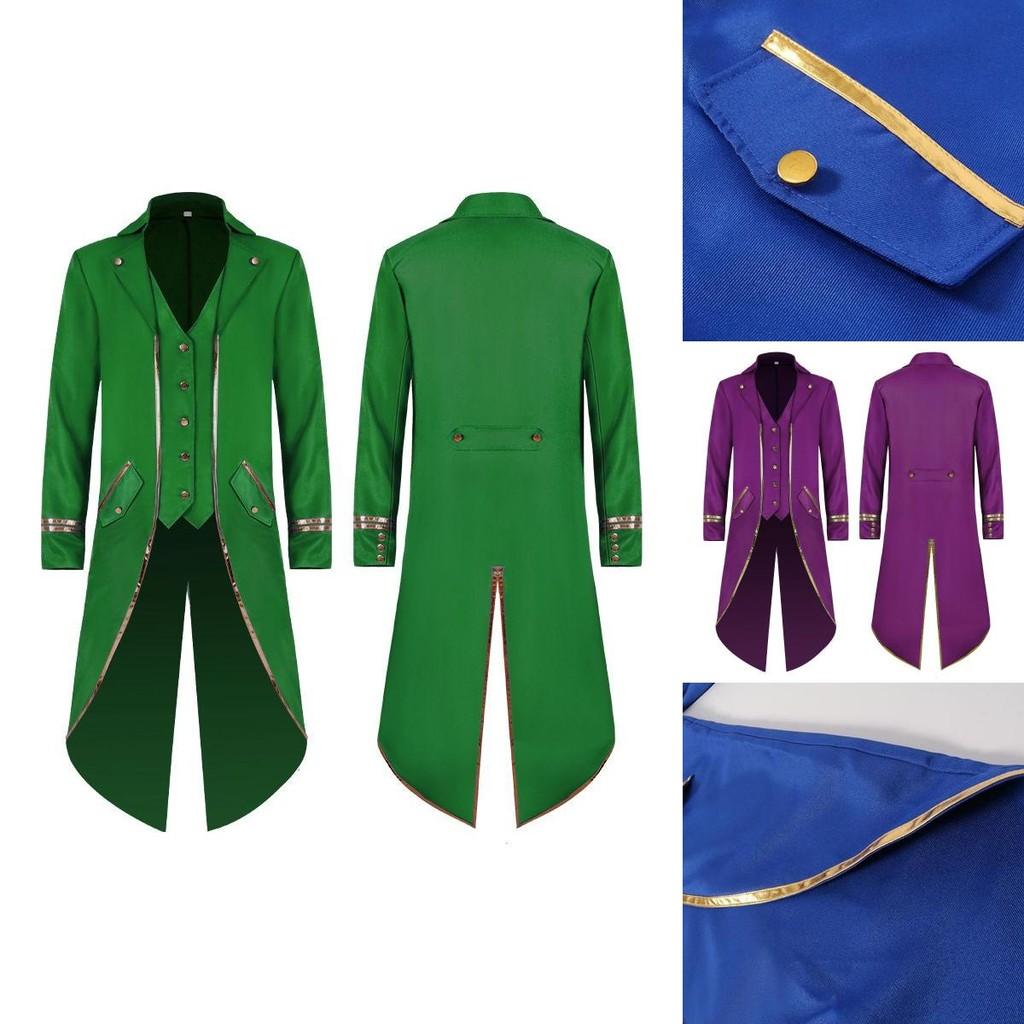 Elegant Steampunk Long Tailcoat Tuxedo For Halloween