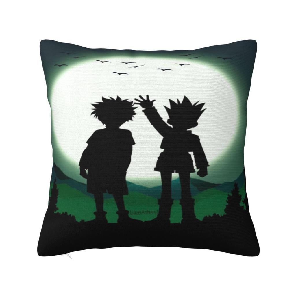 Home Decoration HXH Gon And Killua Hunter Pillowcase Merch Pillow Cover Square Multi Size