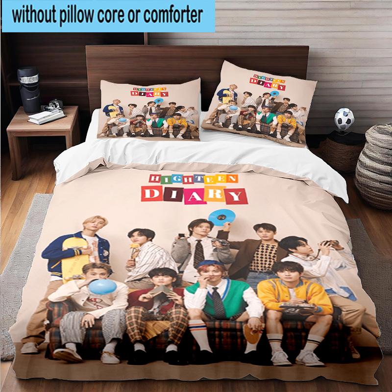 3PCS Kpop music 3pcs Bedding,Including 3PCS Duvet Cover And 2pcs Pillowcases Perfect for Christmas,Ideal for Bedroom, Dormitory