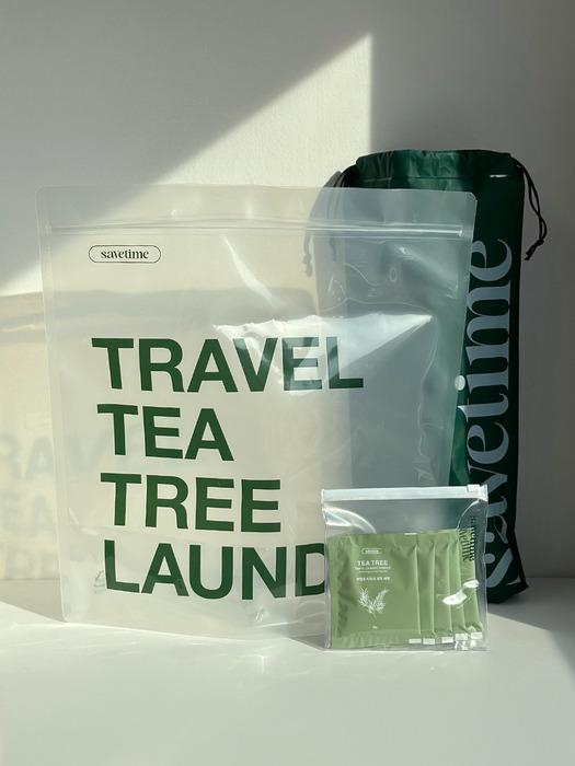 Save Time Travel Tea Tree Laundry Kit (1 Washing Machine + 5 Tea Tree Detergents) 1 set (1 washing machine + 5 mouthwash detergents)