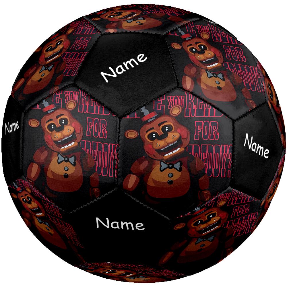 Custom Name Freddy Theme Size 5 Soccer Ball, Suitable for Both Indoor and Outdoor Matches, a Gift Suitable for Everyone.