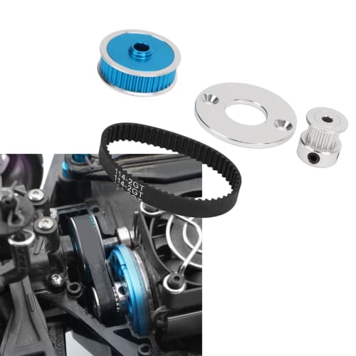 RC Belt Drive Gear Set for TTO2 Remote Control Car, 57T Belt Teeth, Applicable To TT02 Remote Control Car