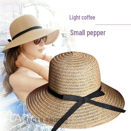 

Chuan Kou Women s Foldable Sun Hat - Versatile Wide Brim Straw Hat for Summer Sun Protection