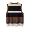 Sibaisha Women's Striped Round Neck Short Vest