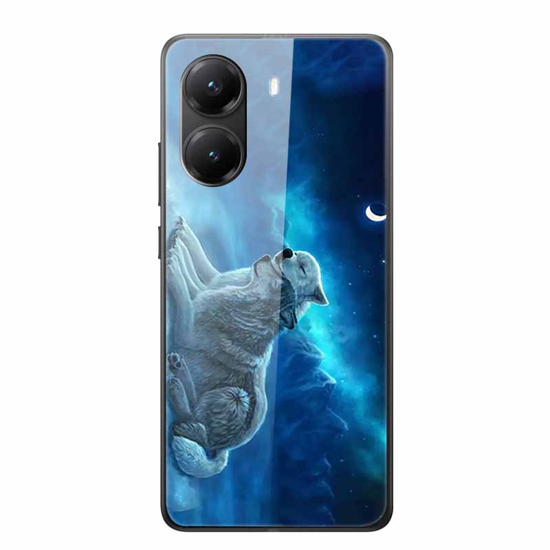 Tempered Glass Case For Xiaomi Poco X7 Pro Case Hard Glass Back Cover Soft TPU Bumper For Redmi Turbo 4 Phone Case X7Pro Turbo4